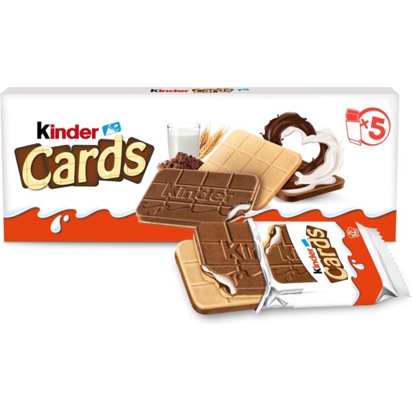kinder cards 5er pack spar abo Kinder Cards 5er Pack Kekswaffeln mit Milch- und Kakaocreme, 128 g