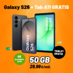 Samsung Galaxy S26 und Galaxy Tab A11 im klarmobil-Bundle mit 50 GB