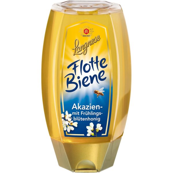 langnese flotte biene akazienhonig Langnese Flotte Biene Akazien- mit Frühlingsblütenhonig 250 g Spender