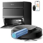 Lefant M5 Pro Saugroboter mit Wischwalze und Absaugstation Tiefschwarz