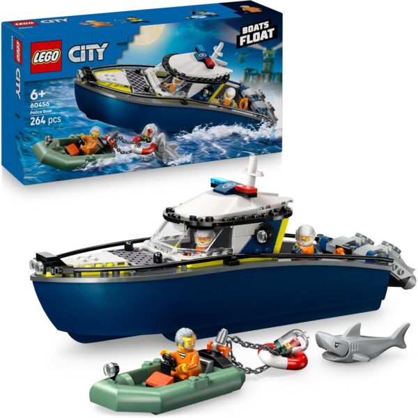 lego city 60456 polizeiboot LEGO City Verfolgungsjagd im Polizeiboot 60456