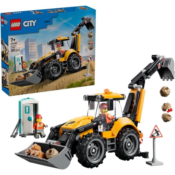 lego city gelber baggerlader 60480 LEGO City Gelber Baggerlader 60480