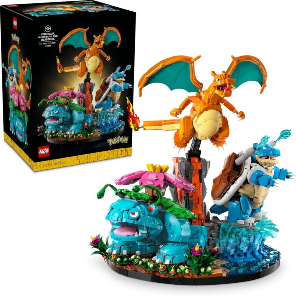 lego pokemon bisaflor glurak turtok 72153 LEGO Pokémon Bisaflor, Glurak und Turtok 72153
