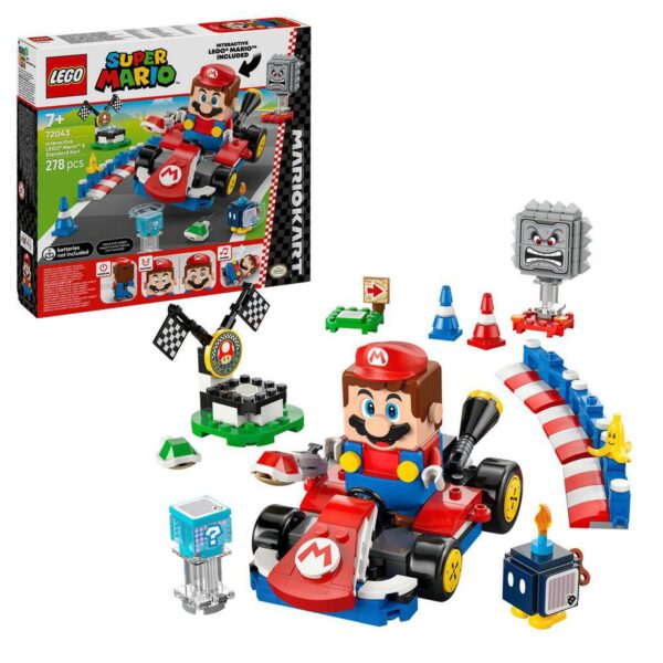 LEGO Super Mario 72043 Mario Kart – Interaktiver LEGO Mario & Standard-Kart