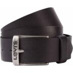 Levi's Herren New Duncan Gürtel 80 Schwarz