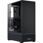 Lian Li SUP-01X PC-Gehäuse, Triple Cooling Chamber Design, 400mm GPU-Freiraum, Radiatoren bis 360mm, drei vorinstallierte 120mm Lüfter, Schwarz