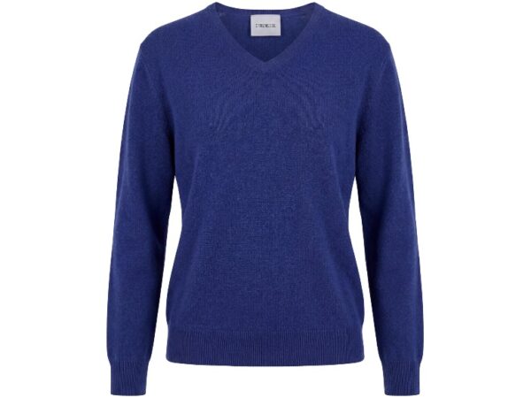 lidl strenesse kaschmirpullover hersteller Strenesse Herren-Kaschmirpullover mit V-Ausschnitt in Royalblau aus der Lidl-Kollektion