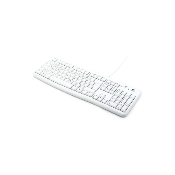 Logitech K120 Kabelgebundene Business Tastatur für Windows und Linux - Weiß - QWERTZ