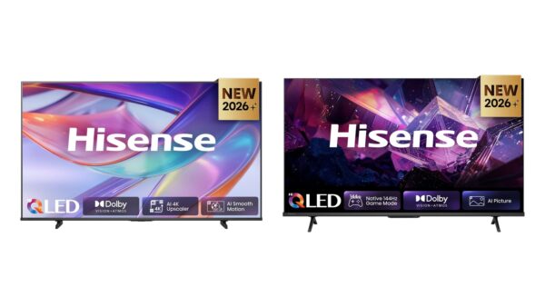 Hisense 50Q7S und 43Q7S PRO Hi-QLED-Fernseher nebeneinander
