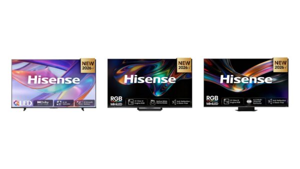 Hisense Fernseher 2026: Q7S Hi-QLED, UR8 und UR9 RGB-MiniLED nebeneinander