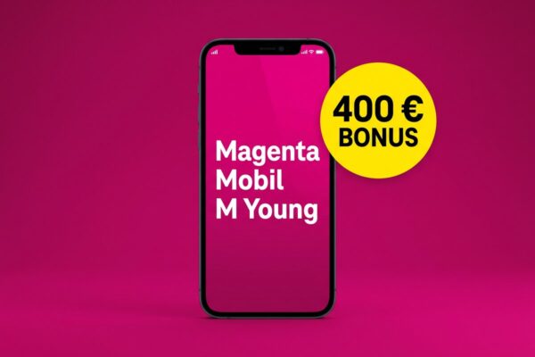 Magenta Mobil M Young 5G mit 100 GB im Telekom-Netz und 400 € Online-Bonus