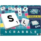 MATTEL GAMES Scrabble Zwei in Eins - doppelseitiges Brettspiel mit 2 Spielmodi (HWD45)