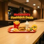 McDonald's Flashback Deals 2026: Apfeltasche, Pommes, Chickenburger, McSundae und Cheeseburger für 1€