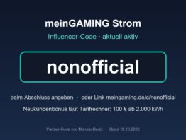 meinGAMING Influencer-Code nonofficial aktuell aktiv