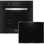 Miele TwinSet Comfort Induktion: Backofen H 2459 I und Induktionskochfeld KM 7061 FR