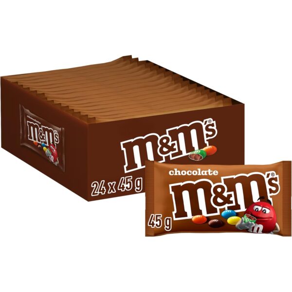 mms schokolinsen grosspackung 24 beutel M&M'S Schokolinsen Großpackung mit 24 Einzelbeuteln