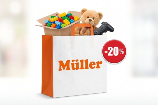 Müller: 20 % Rabatt auf Spielwaren, Games und Gaming-Zubehör
