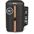 Ninja Double Stack XL Heißluftfritteuse SL400EUCP 9,5 L Schwarz/Kupfer