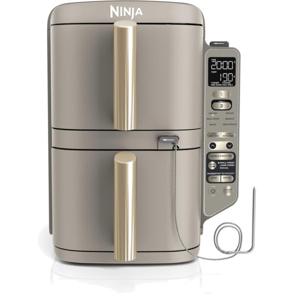 ninja double stack xl sl451eusd heissluftfritteuse steingold Ninja SL451EUSD Double Stack XL Smart Cook System steingold