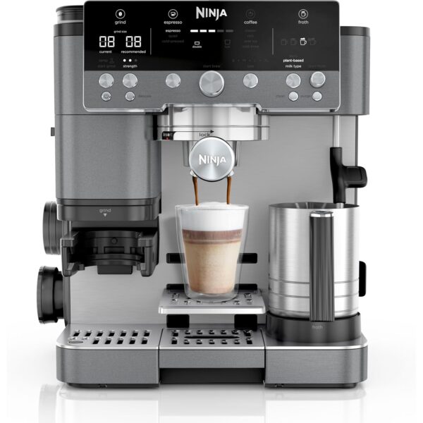 Ninja Luxe Café Premier 3-in-1-Kaffeemaschine ES601EUGM Grau-Metall