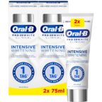 Oral-B 3DWhite Zahnpasta Clinical Intensive Whitening, 2x 75 ml Kühle Minze