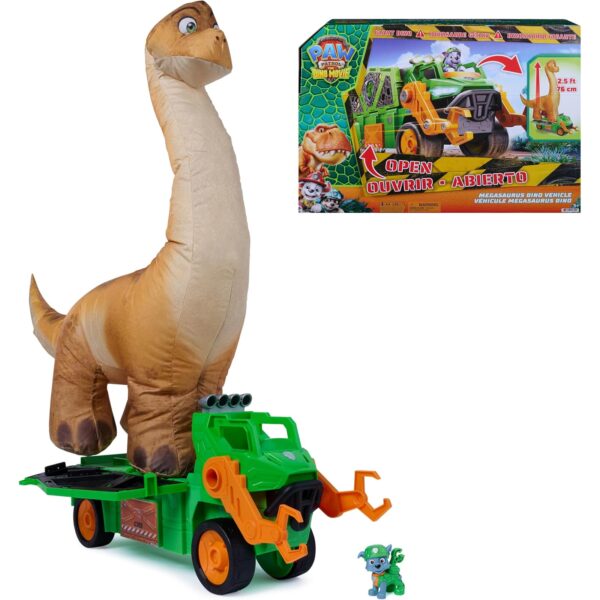 paw patrol dino fahrzeug megasaurus PAW Patrol: Der Dino Film Rockys Megasaurus Transport-Fahrzeug, ab 3 Jahren