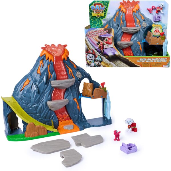 paw patrol dino film vulkan spielset PAW Patrol: Der Dino Film Super-Lava-Blast Vulkan-Spielset, ab 3 Jahren