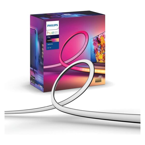 philips hue play gradient lightstrip 75 zoll Philips Hue Play Gradient Lightstrip fĂĽr 75 Zoll Fernseher