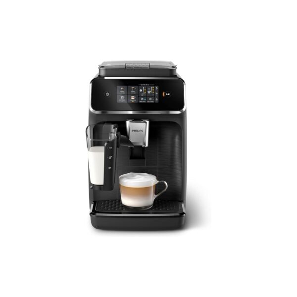 PHILIPS Kaffeevollautomat LatteGo 2300 Serie Schwarz 4 Spezialitäten