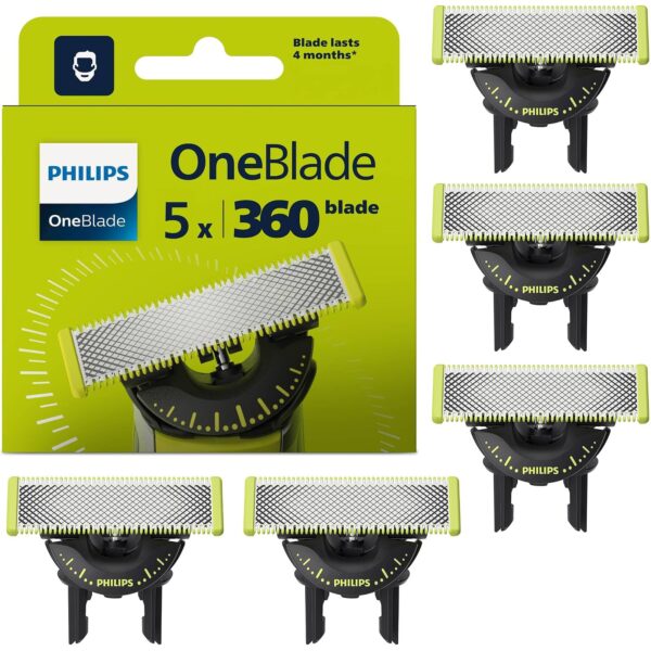 Philips OneBlade Original 360-Klingen 5er-Pack QP450/50