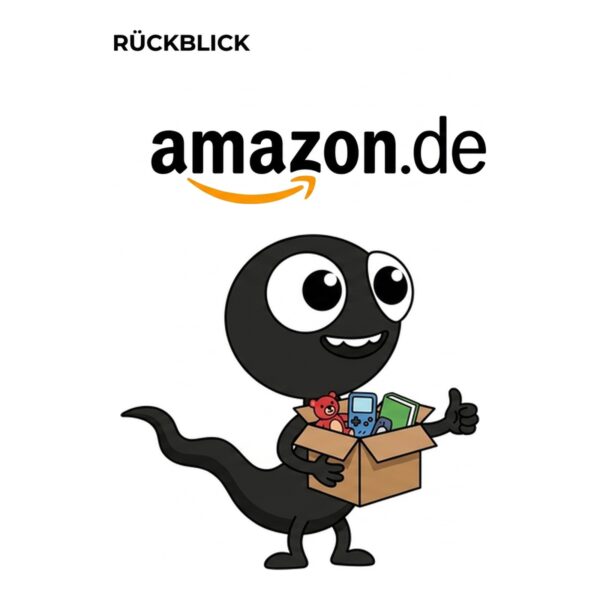 Prime Deal Days 2026 Rückblick: MonsterDealz-Maskottchen Monti mit dem Amazon-Logo