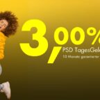 PSD TagesGeld Plus mit 3,00% p.a. für 10 Monate