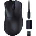 Razer DeathAdder V3 HyperSpeed kabellose ergonomische E-Sport Gaming-Maus, 55 g, 26K DPI, Schwarz