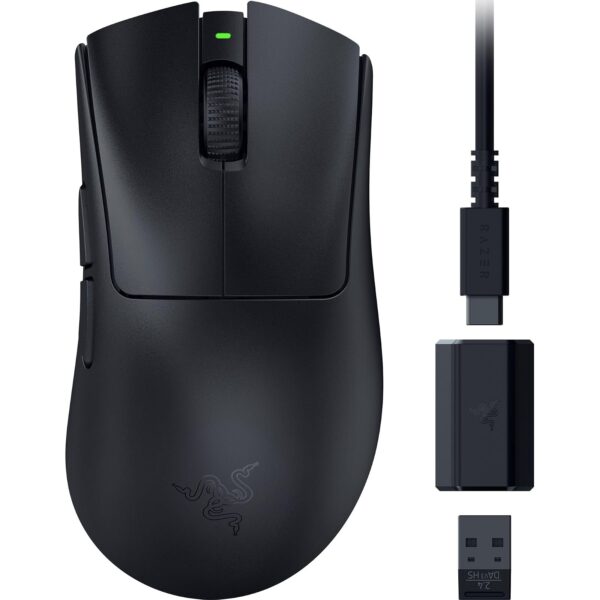 Razer DeathAdder V3 HyperSpeed kabellose ergonomische E-Sport Gaming-Maus, 55 g, 26K DPI, Schwarz