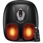 RENPHO Fußmassagegerät mit Wärme, Fussmassagegerät Elektrisch Schwarz