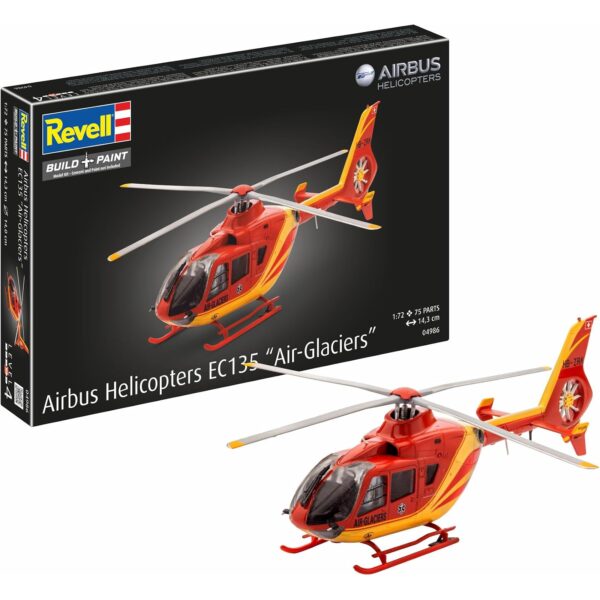 revell ec135 air glaciers 1 72 Revell Modellbausatz Airbus EC135 Air-Glaciers 1:72