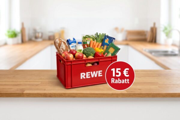 REWE Lieferservice Neukunden-Gutschein 15 € Rabatt