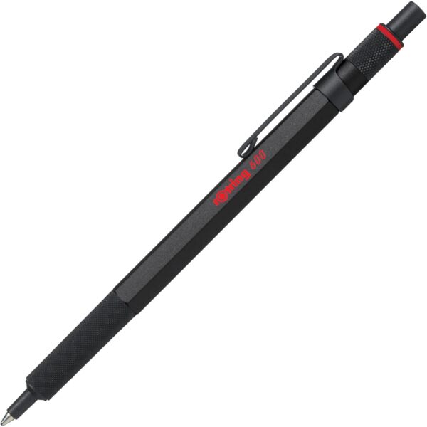 rotring 600 kugelschreiber schwarz rOtring 600 Kugelschreiber | mittlere Spitze | Schwarze Tinte | schwarzer Schaft | nachfüllbar