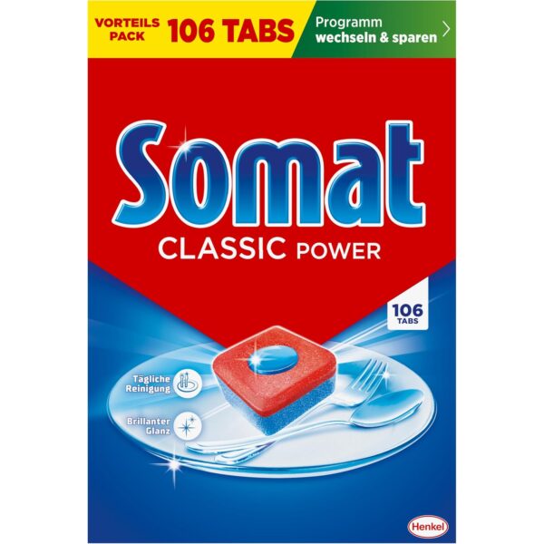 somat classic power spuelmaschinentabs 106 Somat Classic Power kompakte Spülmaschinentabs (106 Tabs)
