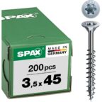 SPAX Universalschraube 3,5 x 45 mm, 200 Stück, T-STAR plus, WIROX
