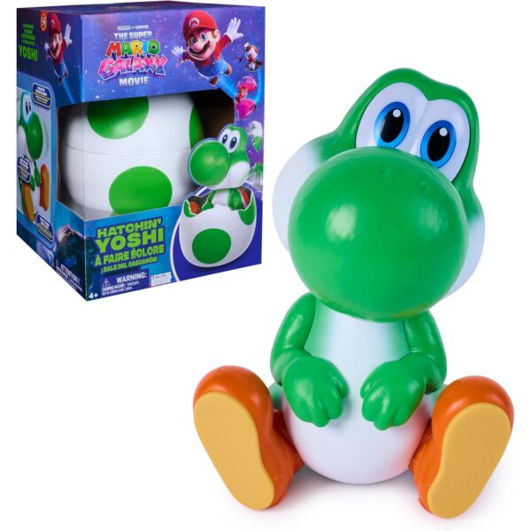 super mario galaxy movie hatchin yoshi im ei Super Mario Galaxy Movie Hatchin' Yoshi im Ei – interaktive Figur