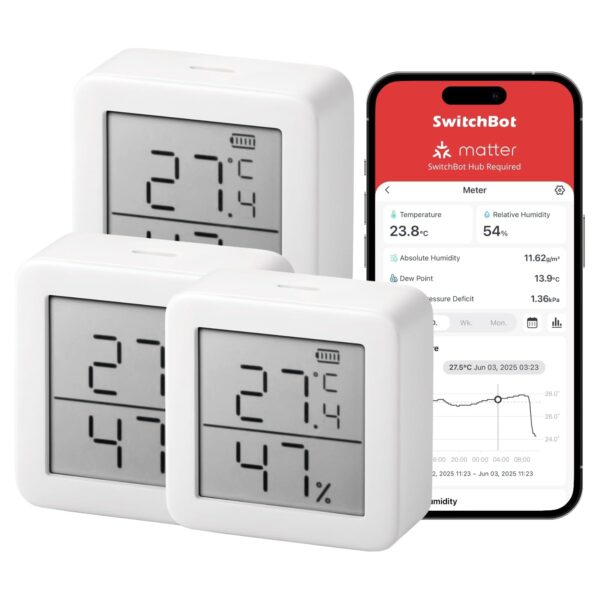 switchbot thermometer hygrometer 3er pack SwitchBot Bluetooth Thermometer-Hygrometer (3er-Pack)