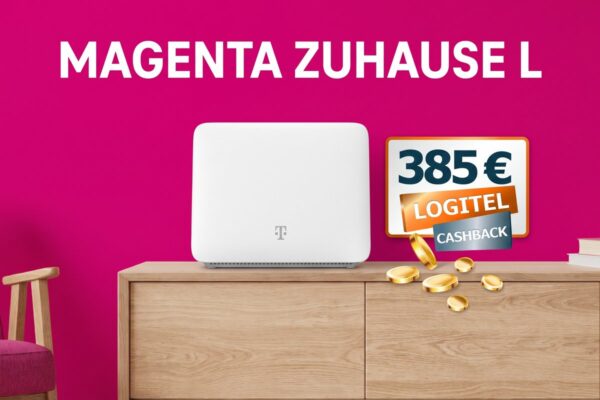 telekom magenta zuhause l logitel cashback Telekom Magenta Zuhause L mit 385€ LogiTel Cashback
