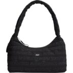 Tommy Jeans Damen Schultertasche Icon Nylon Crossbody Groß, Schwarz (Black), Einheitsgröße