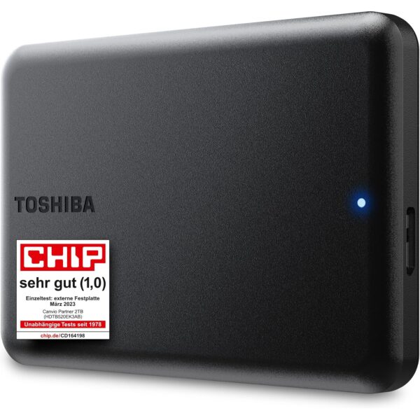 toshiba canvio partner 2tb TOSHIBA Canvio Partner 2TB Portable 2.5'' Externe Festplatte, USB 3.2, Mac & Windows kompatibel (HDTB520EK3AB)
