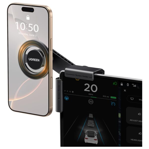 UGREEN MagSafe Autohalterung für Tesla Model 3 / Y, 360° drehbar