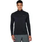 Under Armour Herren UA Tech ½ Zip Long Sleeve Sweatshirt Schwarz / Anthrazitgrau