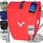Valkental Gepäckträgertasche, Wasserdicht & Abschließbar Rot 20L