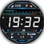VFD Display Watch Wear-OS-Watchface kostenlos