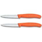 Victorinox Swiss Classic Schäl- und Gemüsemesser-Set 2-teilig 8 cm Orange